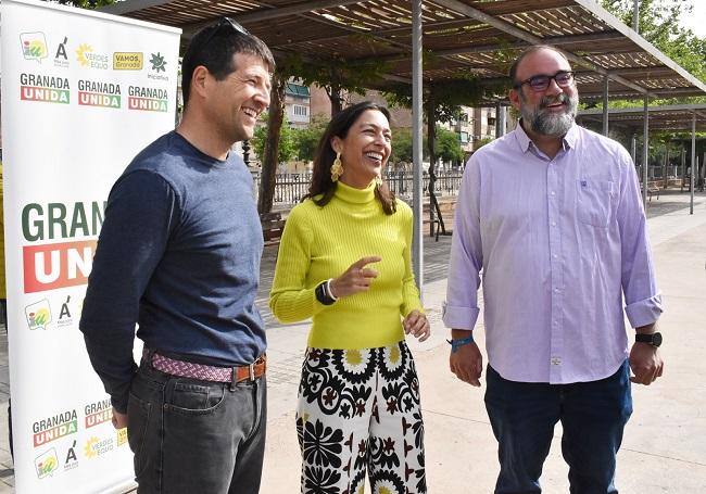 Francisco Puentedura junto a Mayte Olalla y Cecilio Sánchez. 