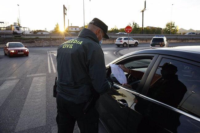 Control la Guardia Civil en el área metropolitana.