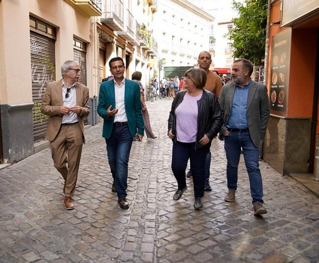 Francisco Cuenca junto a Joan Carles March, Ana Muñoz y Jacobo Calvo.