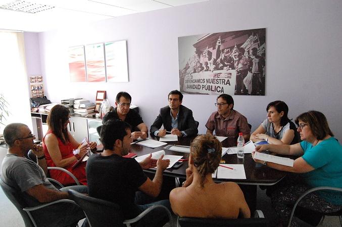 Cuenca en la reunión con CCOO.