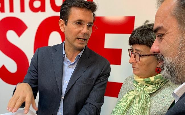 Cuenca, este jueves, en la sede del PSOE de la capital. Cuenca, este jueves, en la sede del PSOE de la capital.