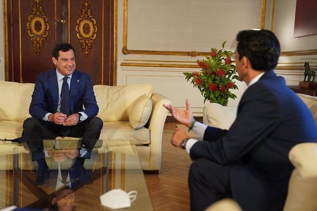 Francisco Cuenca y Juan Manuel Moreno en una reunión el pasado año.