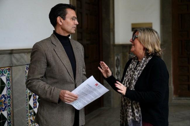 Paco Cuenca y Ana Muñoz, este lunes.