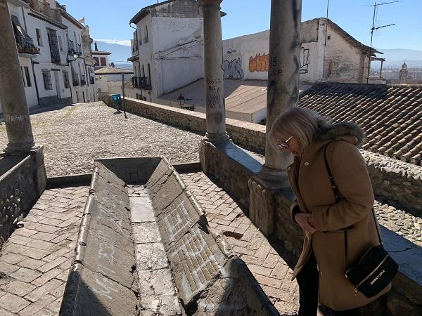 Imagen de archivo de María de Leyva en una visita al Lavadero.