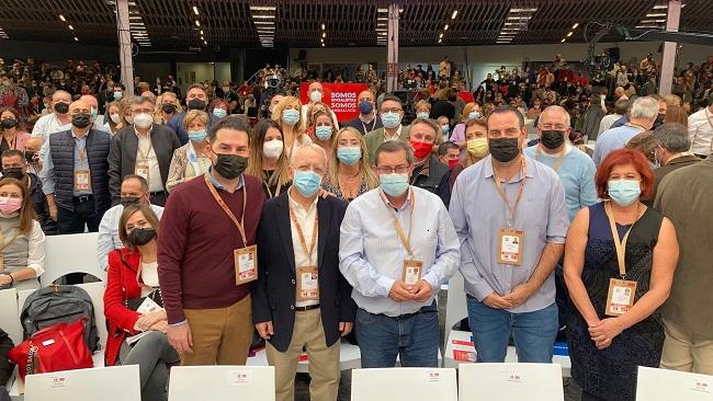 Delegación granadina en el Congreso del PSOE-A que se celebra en Torremolinos.