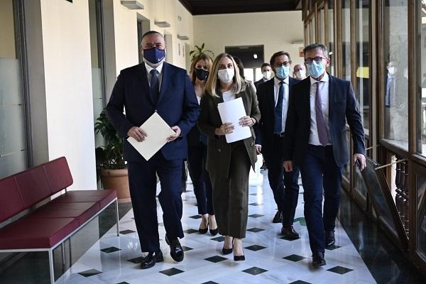 Equipo de delegados de Granada con la consejera Marifrán Carazo.