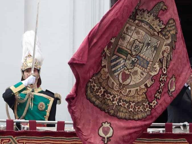 Detalle de la celebración de la Toma.