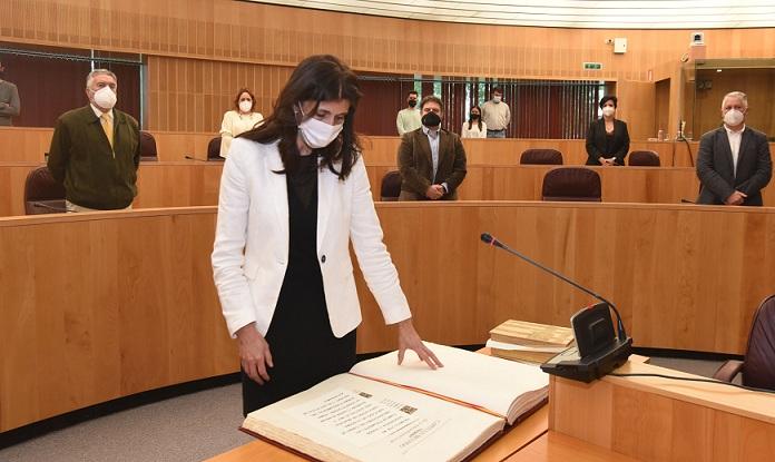 Ana María Ruiz Reyes, en el acto de toma de posesión. 