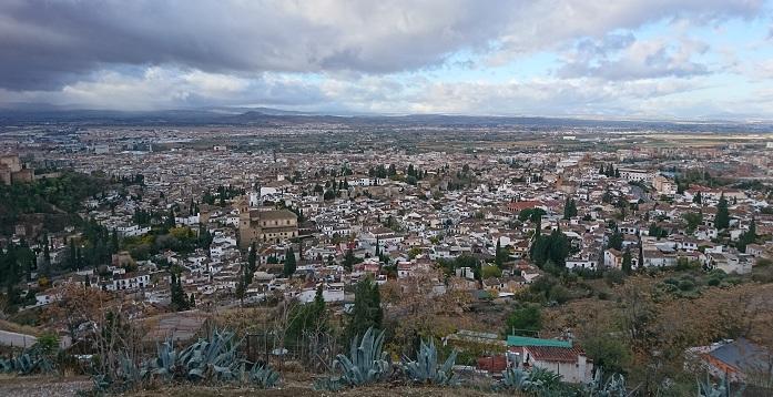 Vista de Granada desde San Miguel Alto. 