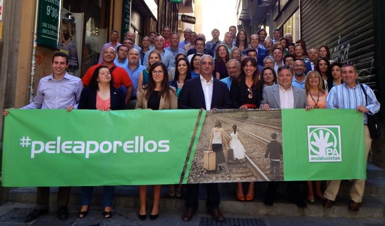 Funes junto a candidatos del PA.