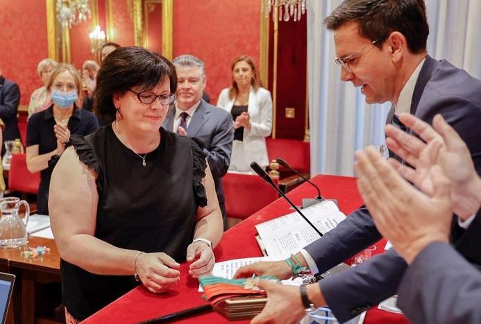 Sandra Rodríguez Salas, en su toma de posesión, en julio de 2022.