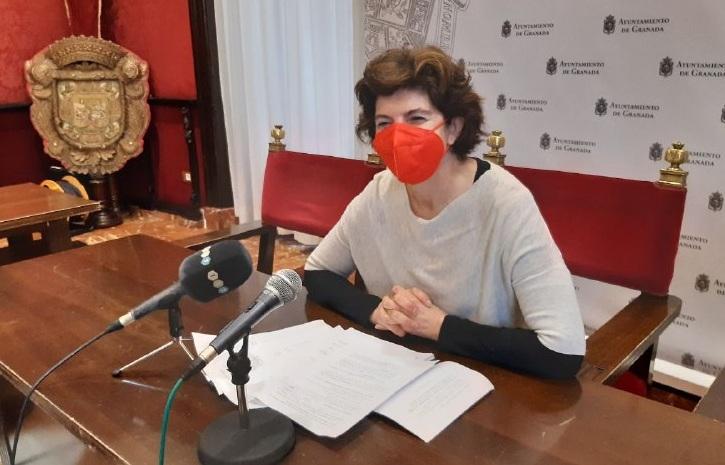 Elisa Cabrerizo, en rueda de prensa Elisa Cabrerizo, en rueda de prensa.