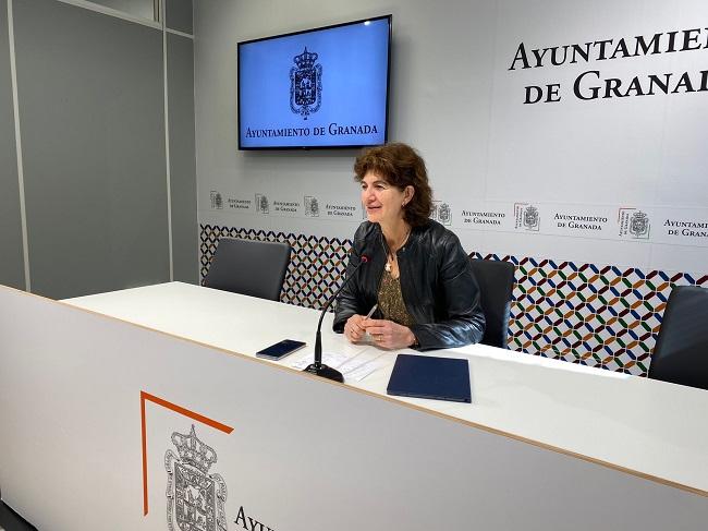 Elisa Cabrerizo, en rueda de prensa. 