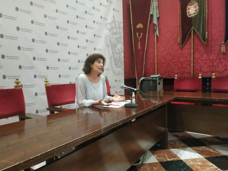 Elisa Cabrerizo, en rueda de prensa.