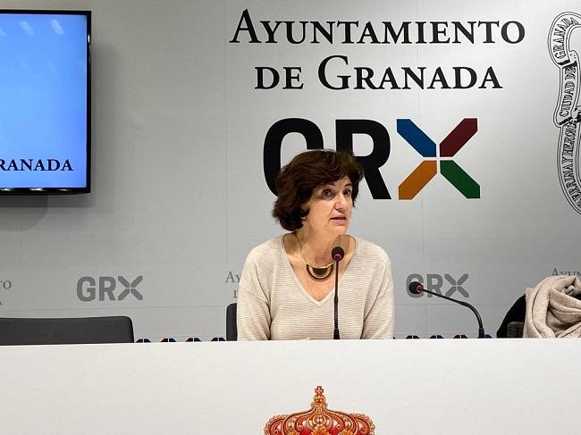 Elisa Cabrerizo en rueda de prensa.