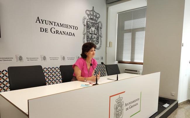 Elisa Cabrerizo en rueda de prensa.