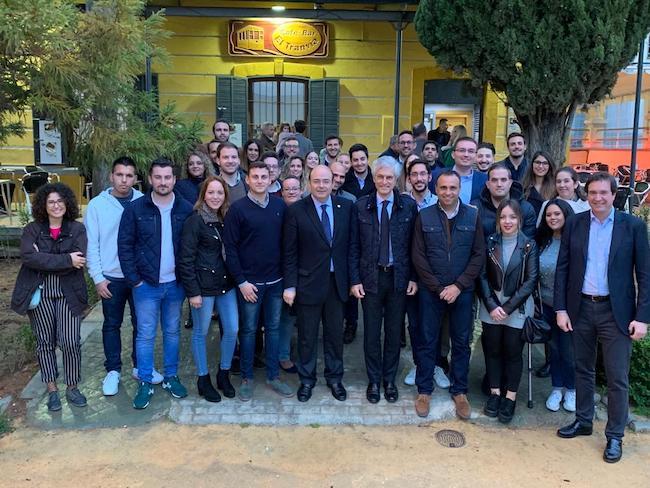 Adolfo Suárez Illana, en su visita a Granada.