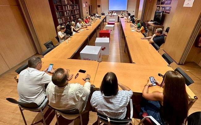 Dirección provincial del PSOE, reunida este miércoles.