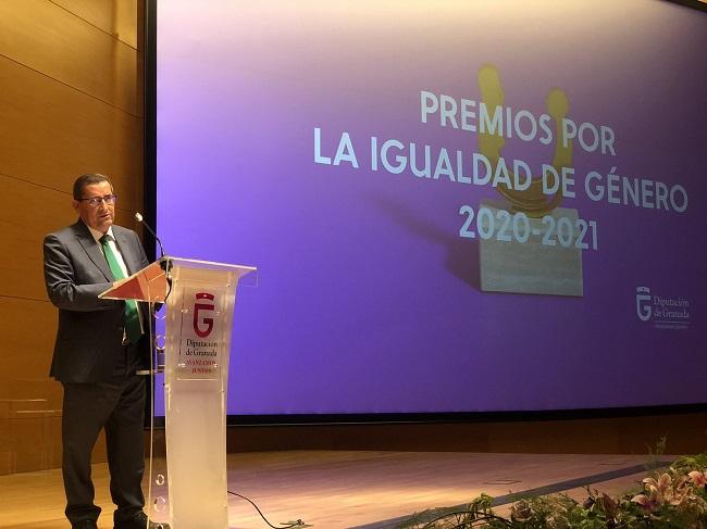 Entrena, en los Premios por la Igualdad de Género 2021.