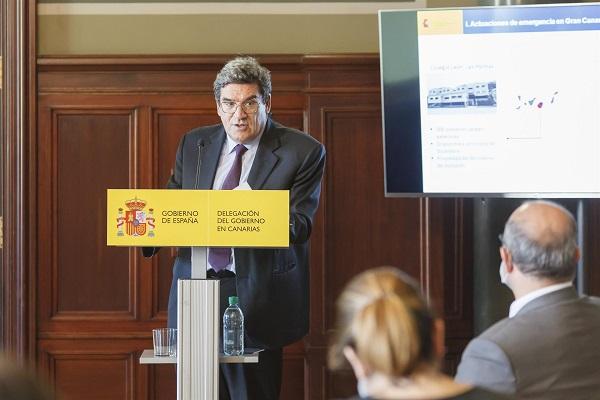 El ministro Escrivá en una rueda de prensa en Las Palmas el pasado 20 de noviembre. El ministro Escrivá en una rueda de prensa en Las Palmas el pasado 20 de noviembre.