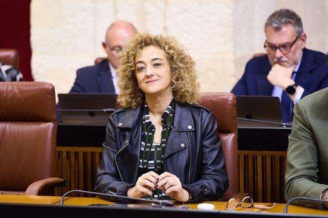 Rosa Fuentes, en una imagen en el Parlamento.