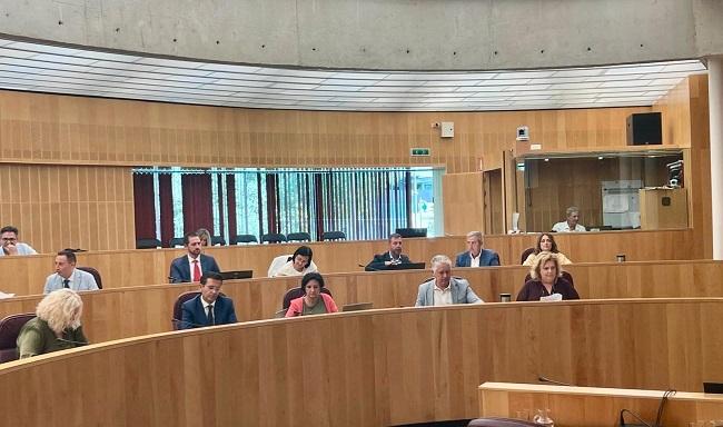 Grupo socialista durante el pleno.