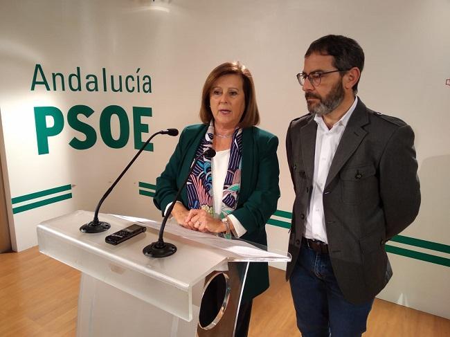 Sánchez Rubio junto a Miguel Ángel Fernández Madrid, en una comparecencia en defensa de la EASP.