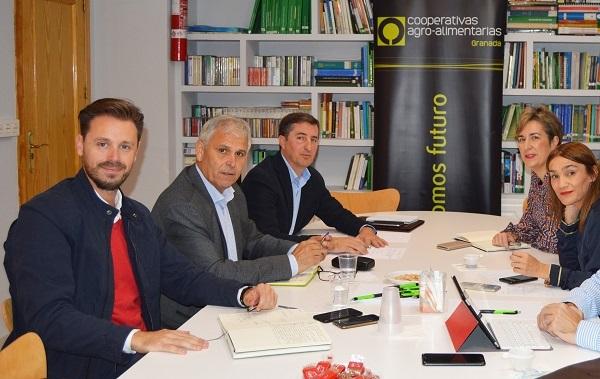 Reunión del PSOE con representantes de Faeca. Reunión del PSOE con representantes de Faeca.