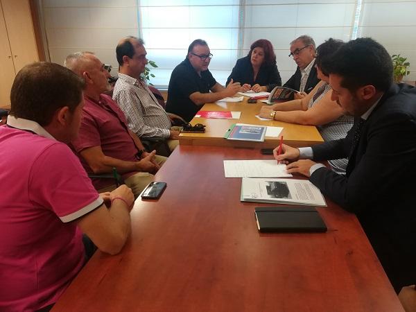 Reunión con los representantes de UGT en Santa Bárbara.