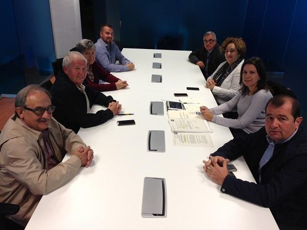 Reunión en la sede del PP. Reunión en la sede del PP.