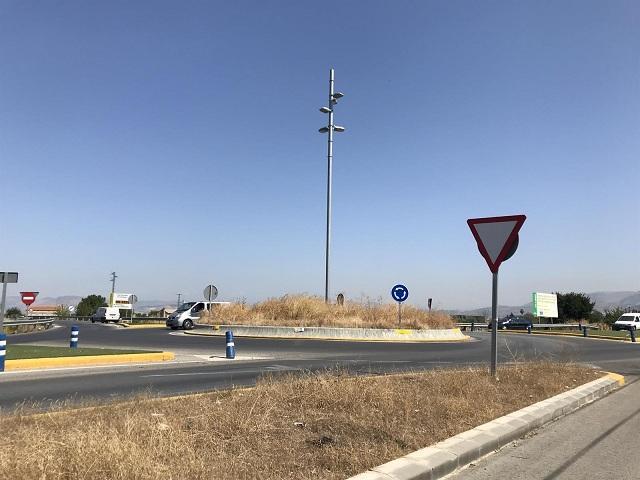 Rotonda objeto de la polémica Rotonda objeto de la polémica.
