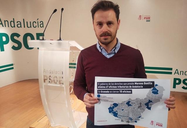 Juan José Martín muestra un mapa con los cierres.