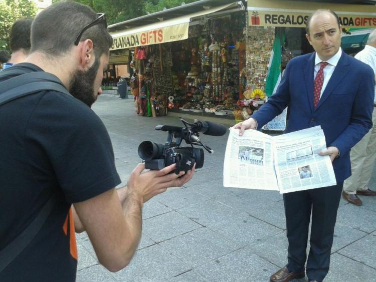 García Montero, hoy en la Plaza Bib-rambla