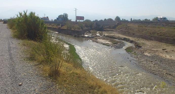 El Genil, cuando recoge las aguas del río Dílar, en la Vega. 
