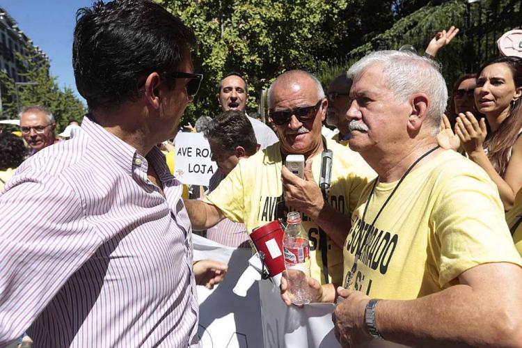 El alcalde, en la manifestación del sábado.