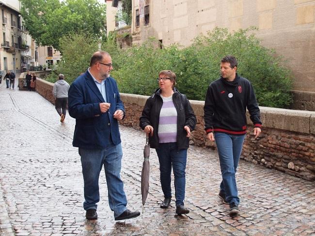 Francisco Puentedura, Leticia García y Cecilio Sánchez.