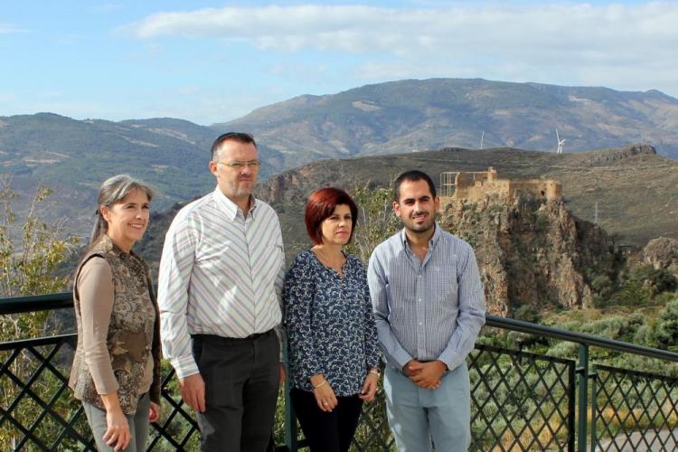 Los ediles del grupo municipal socialista de Lanjarón.