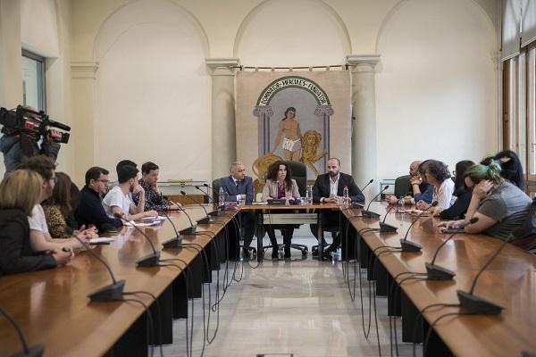 Rocío Ruiz, en una imagen de archivo, en una reunión en Granada.