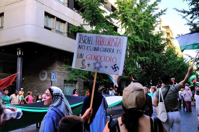 Detalle de la manifestación.