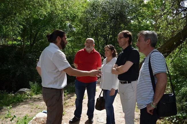 Visita de la delegación de IU a Monachil. Visita de la delegación de IU a Monachil.