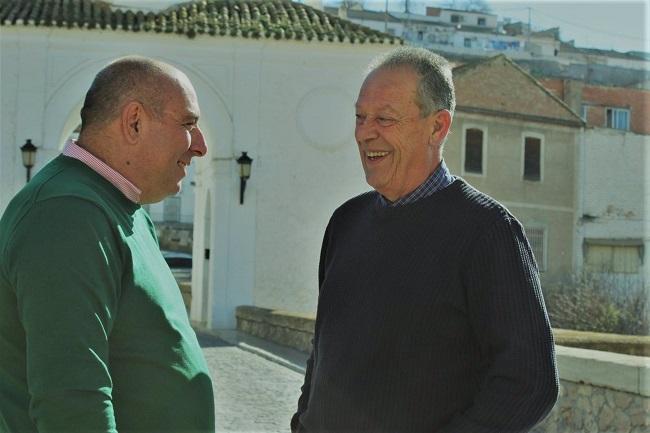 el vcandidato de IU, Iván Fernández, y el alcalde, Francisco José García.