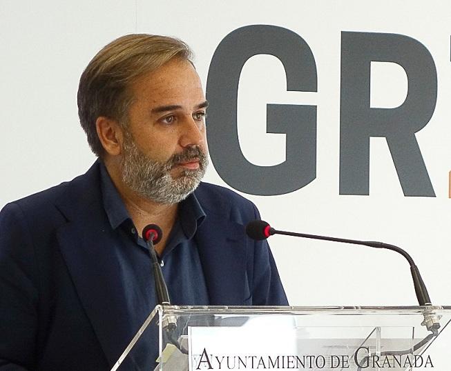 Jacobo Calvo, en rueda de prensa. 