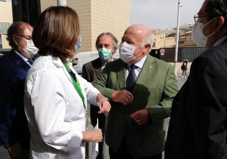 Jesús Aguirre, en una visita a Granada. 