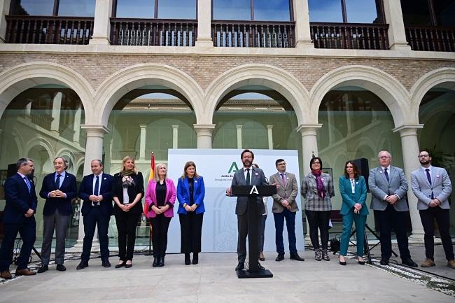 Acto del 8M en la sede de la Junta. 