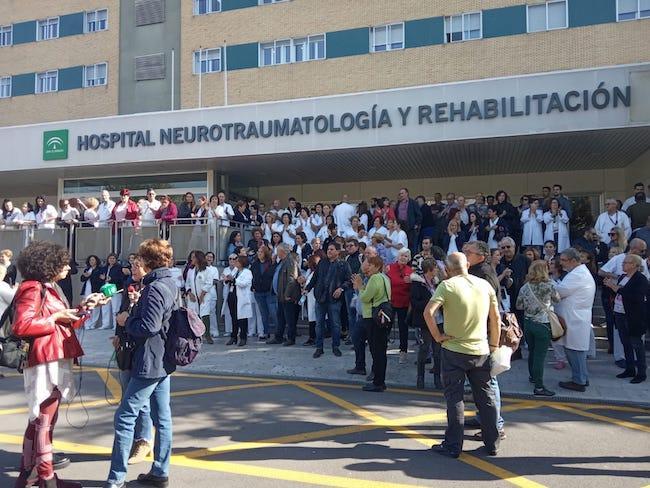 Imagen de una de las concentraciones celebradas en Granada.