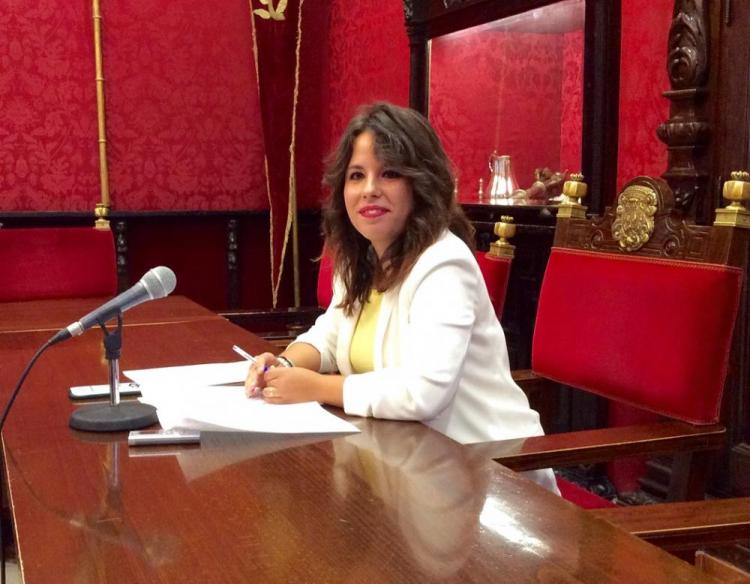 Lorena Rodríguez, en rueda de prensa.