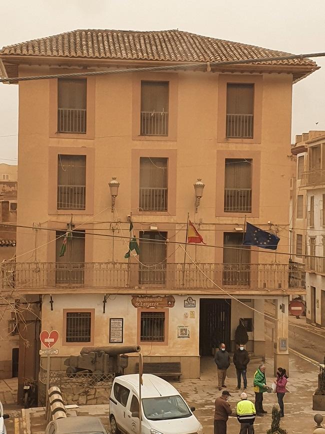 Imagen que refleja el rastro de la calima. 