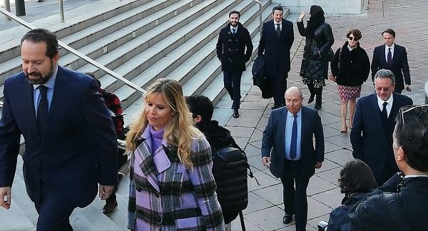 Llegada de parte de los acusados a la primera sesión del juicio el pasado 3 de febrero. Llegada de parte de los acusados a la primera sesión del juicio el pasado 3 de febrero.