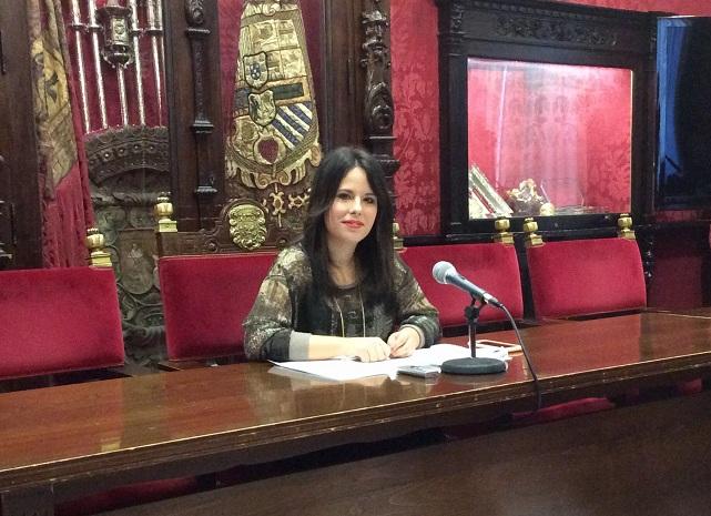 Lorena Rodríguez, este jueves en rueda de prensa. 