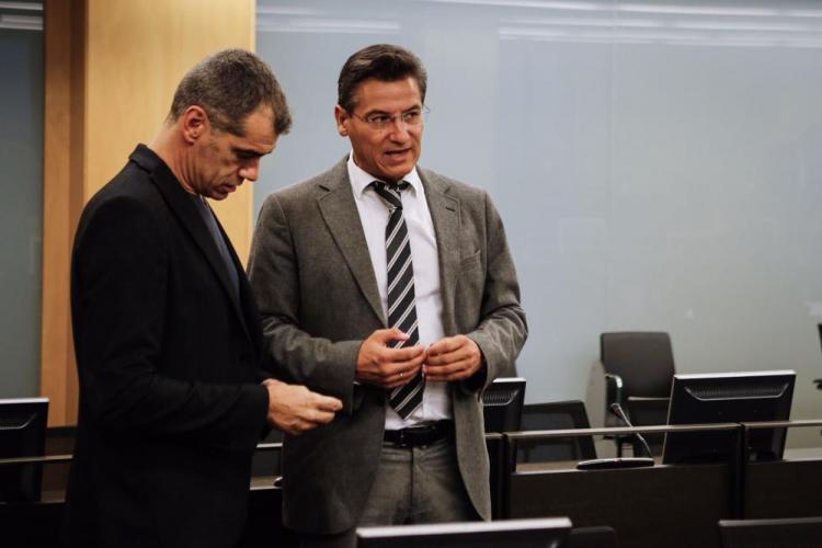 Luis Salvador y Toni Cantó, en el Congreso.